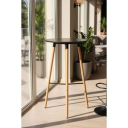 RegalosMiguel Mesa Tower Alta 60 cm - Negro