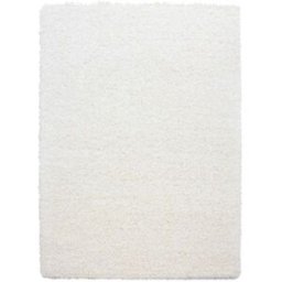 Un amour de tapis Alfombra tejida de pelo largo y pelo largo, crema 160x230