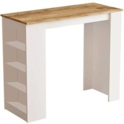 Habitat & Jardin Mesa de comedor marrón 120 x 51,6 x 101,8 cm
