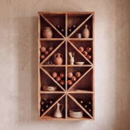 Maisons du Monde Botellero de pared de mango para botellas de 75 cl