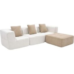 Coco Living Sofá eden completo 3 plazas - blanco arena