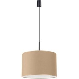 Sollux Lighting Lámpara colgante color topo/negro tela/pvc alt. 137 cm