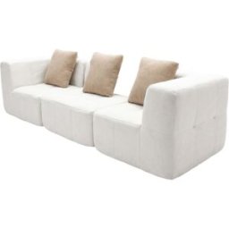 Coco Living Sofá de salón eden simple 3 plazas - blanco arena