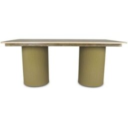 Habitat & Jardin Mesa de comedor beige 180 x 100 x 76 cm