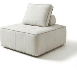 Coco Living Sillón zen 1 plaza - blanco y arena