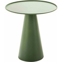 Oviala Mesa de centro redonda de 50cm de diámetro verde cactus gomba