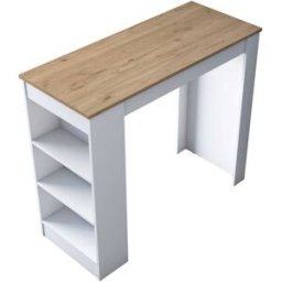 Habitat & Jardin Mesa de comedor marrón 120 x 50 x 100 cm