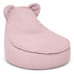 MeowBaby Puf oso infantil en pana fina, rosa