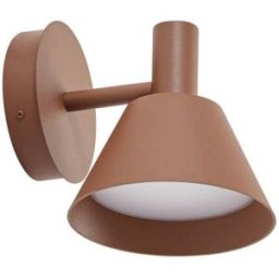 Lucande Lámpara de pared led exterior de aluminio marrón