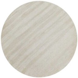 Wecon Home Alfombra redonda tejida a mano crema 200 cm