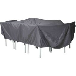 Oviala Funda para muebles de jardín 310 x 130 x 60 cm gris