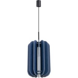 Sollux Lighting Lámpara colgante azul marino/negro fieltro/acero alt. 165 cm