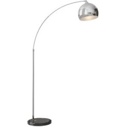 Homcom Lámpara de pie 115x30x180 cm plata