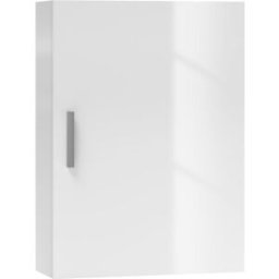 Homcom Armario baño pared 40x15x55 cm blanco brillante