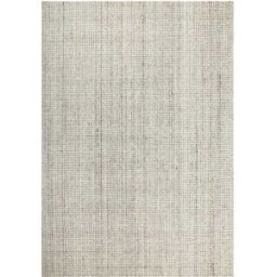 Wecon Home Alfombra de lana y poliéster tejida a mano crema 200x300