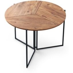 Habitat & Jardin Mesa de comedor marrón 100 x 100 x 72 cm