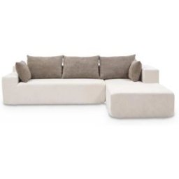 Coco Living Sofá de salón luna 3 plazas - blanco arena derecha