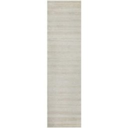 Wecon Home Alfombra tejida a mano crema 80x230