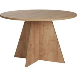 Habitat & Jardin Mesa de comedor marrón 120 x 120 x 75 cm