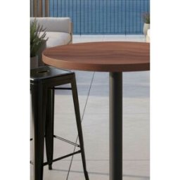 RegalosMiguel Mesa Kuat Alta Redonda 60 cm - Negro
