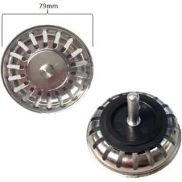 Tapón válvula fregadero Teka acero inox. con eje (855.268.0268)