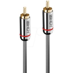 LINDY 35341 - Cable de audio RCA, 1 conector RCA, 3,0 m
