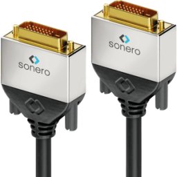 SONERO SON DC500-075 - Cable monitor DVI 24+1 macho, doble enlace, 7,5 m..