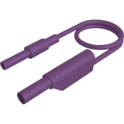 HIRSCHMANN TEST & MEASUREMENT MAL S WSB 100 VI - Cable de medición, 2,5 mm², 1,00 m, violeta, asegurado, a