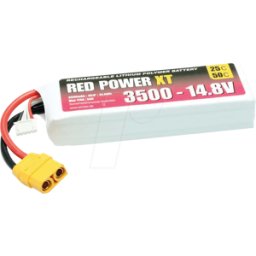 RED POWER RD XT 3500 S4 - Paquete de baterías, Li-polímero, 14,8 V, 3500 mAh