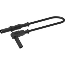 ELECTRO PJP PJP 2352-100N - Cable de medición, recto/angular, 1 mm², 1,0 m, negro