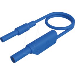 HIRSCHMANN TEST & MEASUREMENT MAL S WSB 100 BL - Cable de medición, 2,5 mm², 1,00 m, azul, protegido, apil