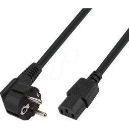 TTL NETWORK TTL 7102-3M - Cable de alimentación CEE 7/7 a C13, 3,0 m, negro