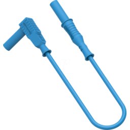 ELECTRO PJP PJP 2359-100BL - Cable de medición, recto/angular, SIL 1 mm², 1,0 m, azul