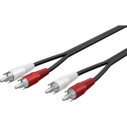 GOOBAY 50028 - Cable RCA, 2x conector RCA a 2x conector RCA, 1,5 m.
