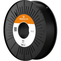 BEDROCK 3D 24160 - Filamento, ASN, negro, 1,75 mm, 750 g..