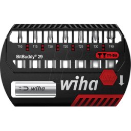 WIHA 42136 - Juego de bits BitBuddy, 8 piezas TORX, 29 mm, TY-bit
