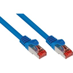 GOOD CONNECTIONS GC 8060-010B - Cable de interconexiones Cat.6, S/FTP PiMF, 250 MHz, azul, 1m