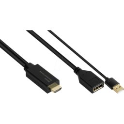 GOOD CONNECTIONS GC HDMI-AD22 - Adaptador HDMI, enchufe HDMI a DP 1,2 zócalo