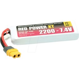 RED POWER RD XT 2200 S2 - Paquete de baterías, Li-polímero, 7,4 V, 2200 mAh