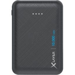 XLAYER 217282 - Powerbank, Micro, Li-Po, 10000 mAh, USB-C, negro
