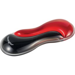 KENSINGTON KENS K62440WW - Reposapiés, gel, negro/rojo