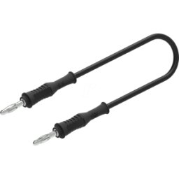 ELECTRO PJP PJP 2019-100N - Cable de medición, 1,0 mm², 1,0 m, negro