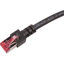 FREI PATCH-C6 1 SW - Cable de interconexiones PiMF CAT 6 de 1,0 m, negro