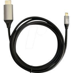 LC POWER LC-C-C-HDMI-2M - Cable adaptador USB C a HDMI, 4k 60Hz, 2 m.