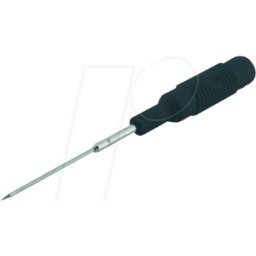 HIRSCHMANN TEST & MEASUREMENT MZS 1 PRUEF SW - Sonda, 4 mm, negro, acero inoxidable