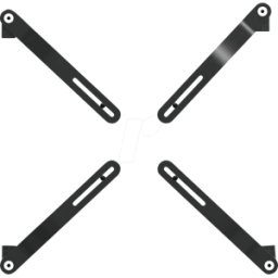 MYWALL MYW HA6L - Adaptador de cuatro brazos para monitores que no sean VESA