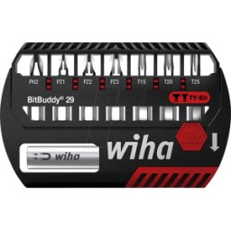 WIHA 42137 - Juego de bits BitBuddy, 8 piezas mixtas, 29 mm, TY-bit