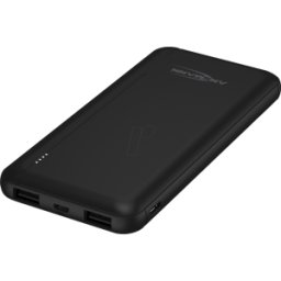 ANSMANN ANS 1700-0132 - Batería externa, iones de litio, 10000 mAh, 2x USB, negro