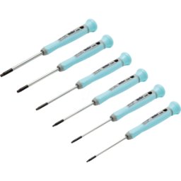 WELLER XCELITE WEX XPTX600 - Juego de destornilladores de precisión ESD-SAFE Torx® de 6 pieza