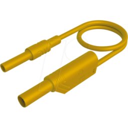 HIRSCHMANN TEST & MEASUREMENT MAL S WSB 100 GE - Cable de medición, 2,5 mm², 1,00 m, amarillo, protegido,